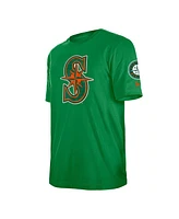 New Era Men's Kelly Green Seattle Mariners St. Patrick's Day Shamrock Fill T-Shirt