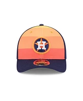 New Era Men's Navy/Orange Houston Astros 2025 Batting Practice 9FORTY M-Crown Adjustable Hat