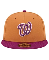 New Era Men's Brown/Purple Washington Nationals Color Pack Two-Tone 9FIFTY Snapback Hat