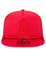 New Era Men's Red Los Angeles Angels Tone Foam Meshback Golfer Snapback Hat