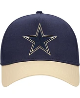 New Era Men's Navy/Tan Dallas Cowboys Moleskin A-Frame 9FORTY Adjustable Hat