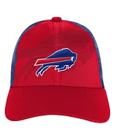 Outerstuff Big Boys and Girls Red/Royal Buffalo Bills Combine Two-Tone Adjustable Hat