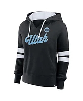 Fanatics Women's Black Utah Hockey Club Oversized Seize V-Neck Pullover Hoodie