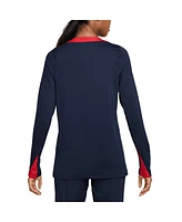 Nike Women's Navy Usmnt 2024 Strike Performance Long Sleeve Top