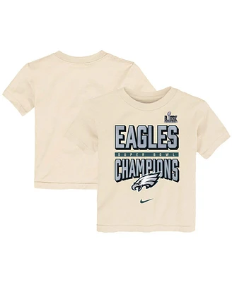 Nike Toddler Cream Philadelphia Eagles Super Bowl Lix Champions T-Shirt