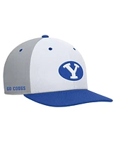 Nike Men's White/Gray Byu Cougars Pro Performance Snapback Hat