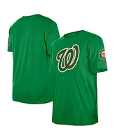 New Era Men's Kelly Green Washington Nationals St. Patrick's Day Shamrock Fill T-Shirt