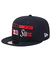 New Era Men's Navy Boston Red Sox Ransom 59FIFTY Fitted Hat