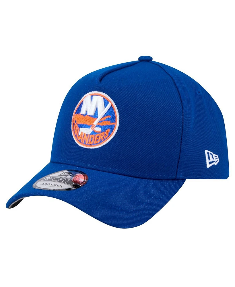 New Era Men's Royal New York Islanders Core A-Frame 9FORTY Adjustable Hat