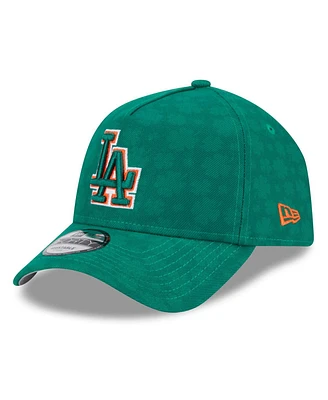 New Era Men's Kelly Green Los Angeles Dodgers St. Patrick's Day A-Frame 9FORTY Adjustable Hat