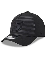 New Era Men's Black Kyle Larson American Flag 9FORTY M-Crown A-Frame Adjustable Hat