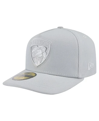 New Era Men's Gray Florida Panthers Color Pack A-Frame 59FIFTY Fitted Hat