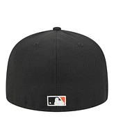 New Era Men's Black San Francisco Giants Duo Logo 2.0 59FIFTY Fitted Hat