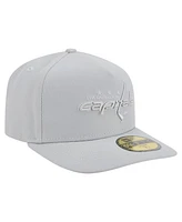 New Era Men's Gray Washington Capitals Color Pack A-Frame 59FIFTY Fitted Hat