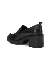 Carmela Leather Collection Women's Heeled Penny Loafers by Xti