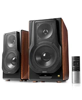 Edifier Bluetooth Active Speakers, Wireless Powered Bookshelf Speakers with Aluminum Drivers & Hi-Res Audio - Pair