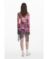 Desigual Women's Collina Strada asymmetrical dress