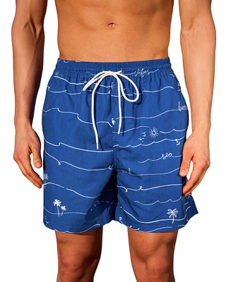 Cupshe Women's Men's Laguna Palms Tropical Board Shorts