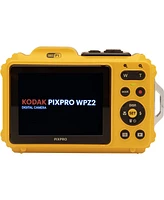 Kodak Pixpro WPZ2 16MP Full Hd Waterproof Rugged Digital Camera, Yellow, Bundle with 32GB Memory Card and Camera Bag