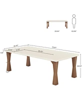 Tribesigns Executive Desk, 71" W x 35" D Large Office Desk, Modern Computer Desk Conference Table Meeting Room Table, Business Furniture for