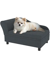 PawHut Luxury Small Dog Bed Couch W/ Storage
