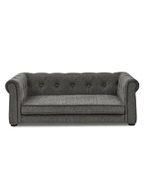 Elegant Rectangle Pet Bed for Medium and Large Dogs Dark grey