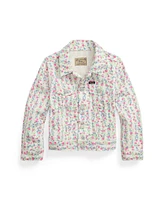 Polo Ralph Lauren Toddler and Little Girls Floral Canvas Trucker Jacket