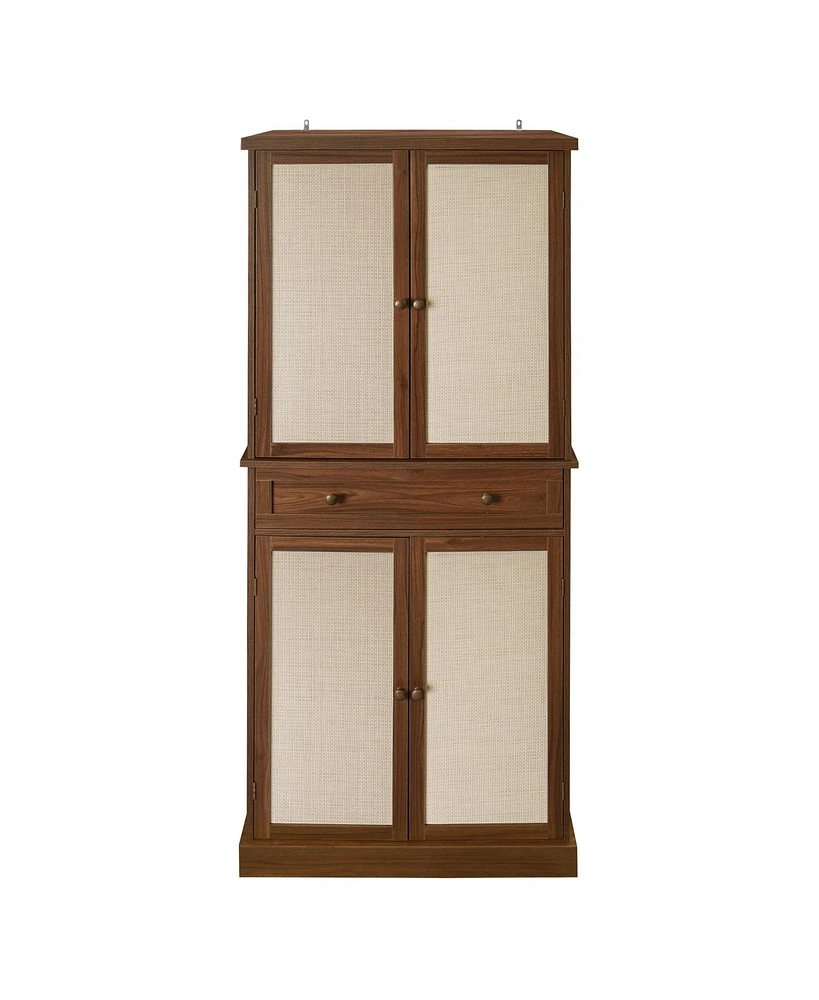 Mondawe 4 Door Cabinet with 1 Drawer, with 4 Adjustable Inner Shelves