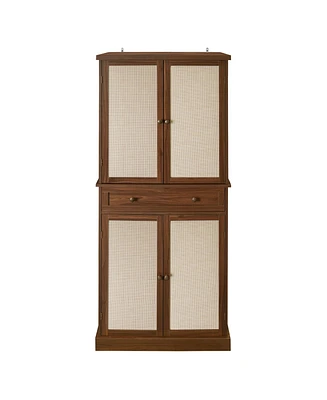 Mondawe 4 Door Cabinet with 1 Drawer, with 4 Adjustable Inner Shelves