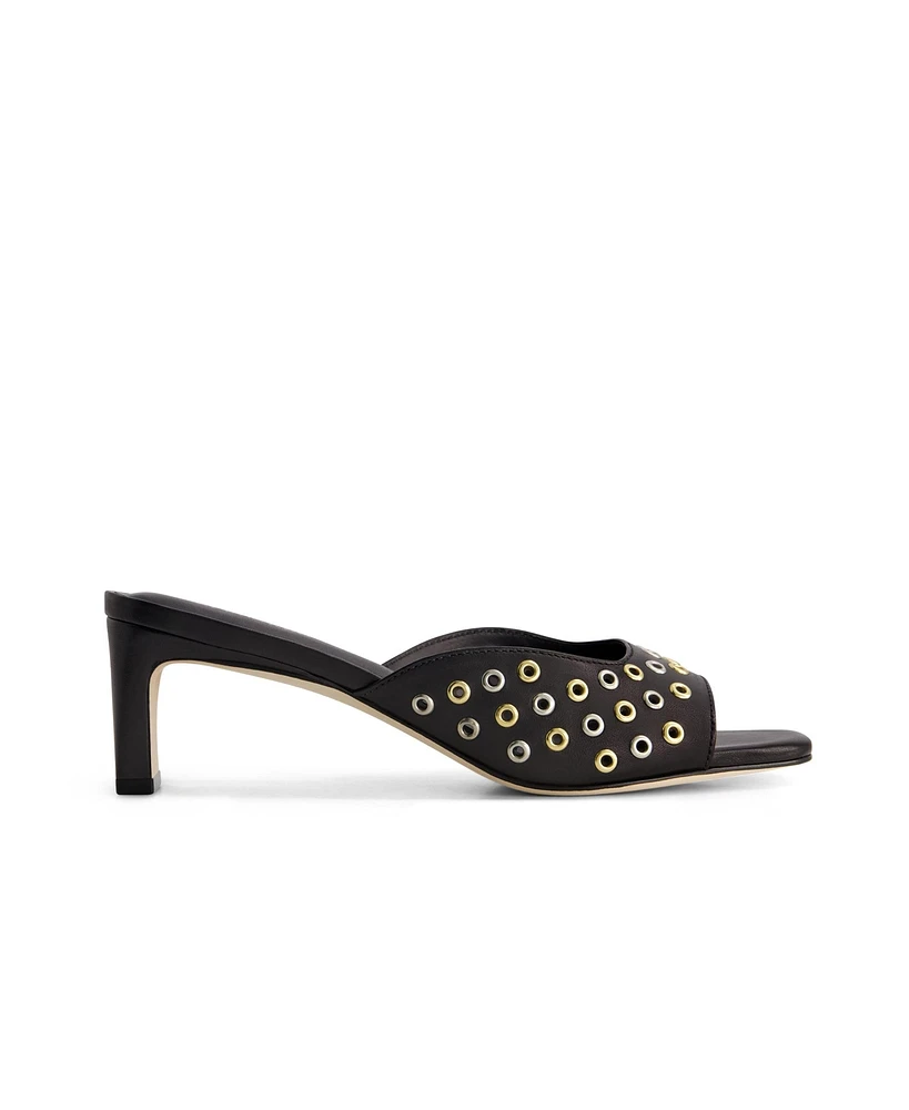 Bernardo Cenza Grommet Heeled Mule