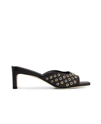 Bernardo Cenza Grommet Heeled Mule