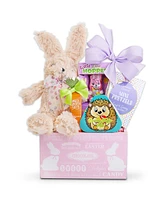 Alder Creek Gift Baskets Eggstravagent Easter Crate Pink, 9 Pieces