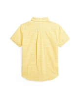 Polo Ralph Lauren Toddler and Little Boys Gingham Seersucker Short Sleeve Shirt