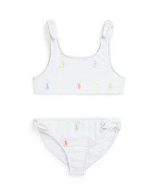 Polo Ralph Lauren Big Girls Pony Two-Piece Swimsuit