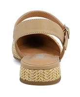 Mia Women's Lawra Raffia Pointed Toe Sandals