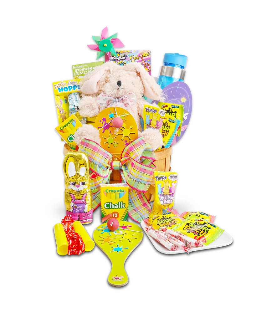 Alder Creek Gift Baskets Country Easter Basket Blue, 13 Pieces