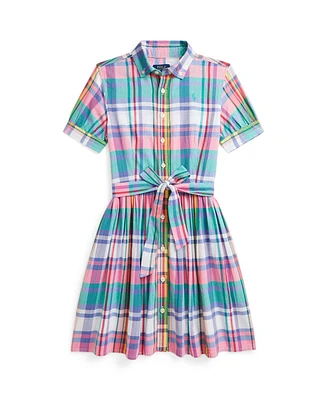 Polo Ralph Lauren Big Girls Striped Fun Shirtdress