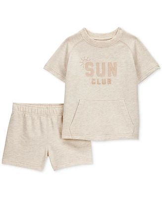 Carter's Toddler Boys Boho Chic Sun Club T-Shirt & Shorts, 2 Piece Set