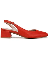 Naturalizer Women's Jayla Mid-Heel Square Toe Slingback Pumps
