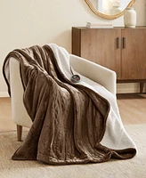 Woolrich Electric Reversible Plush to Berber Blanket