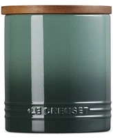 Le Creuset Stoneware Signature Canister with Wood Lid, 1.2-Qt.