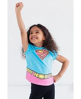 Justice League Toddler Girls Dc Comics 4 Pack T-Shirts to (2T - 18-20)