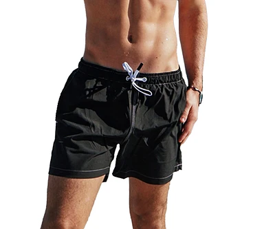 NoNetz Men's Retro 5" Inseam Slim Fit No Rash Swim Trunks