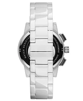 Mvmt Men's Chrono Ii White Ceramic Bracelet Watch, 44mm