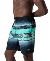 Speedo Men's Bondi Basin Palm Print Drawstring 9" Boardshorts
