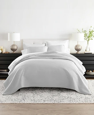 ienjoy Home Stripe Stitch 3-Pc. Quilt Set, King/California King