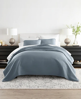 ienjoy Home Stripe Stitch 3-Pc. Quilt Set, King/California King