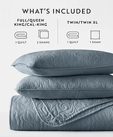 ienjoy Home Floral Stitch -Pc. Quilt Set
