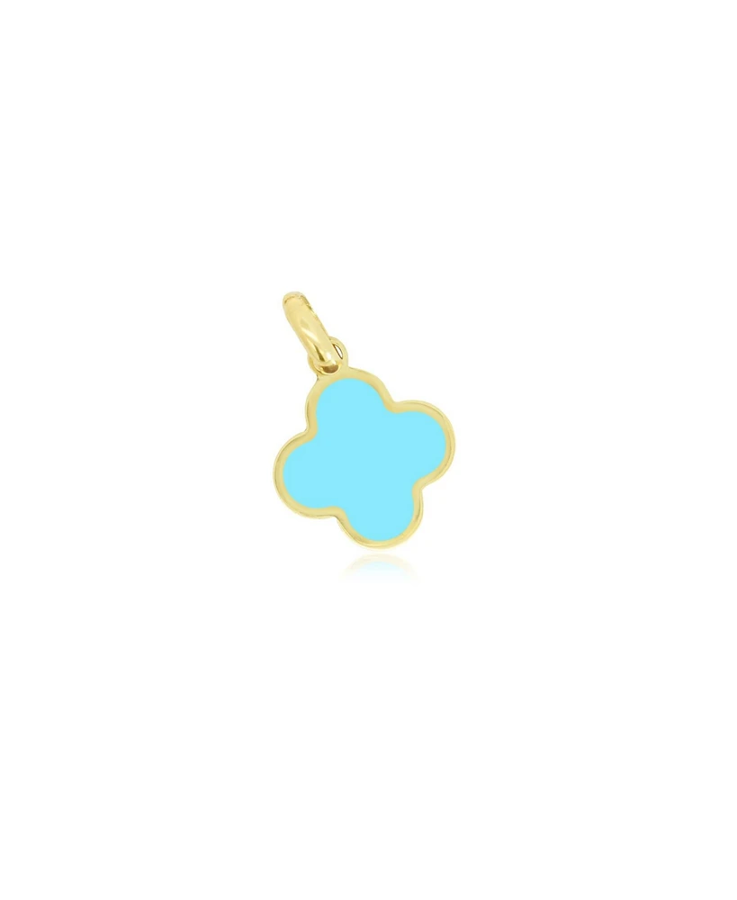 The Lovery Turquoise Clover Charm 14K Gold - 10 millimeters