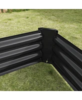 Raised Garden Bed Outdoor, 6×3×1ft , Metal Raised Rectangle Planter Beds for Plants, Vegetables, and Flowers